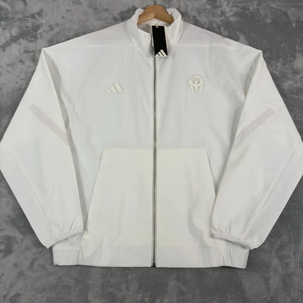 NWT Adidas Mens Large Patrick Mahomes ZNE Woven Track Top Jacket White JY3803